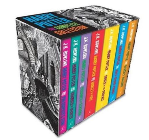 Harry Potter The Complete Collection (Black and White Case) - Young Ad