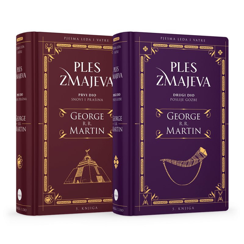 PJESMA LEDA I VATRE 5 - PLES ZMAJEVA - KOMPLET ( svezak 1. i 2.)