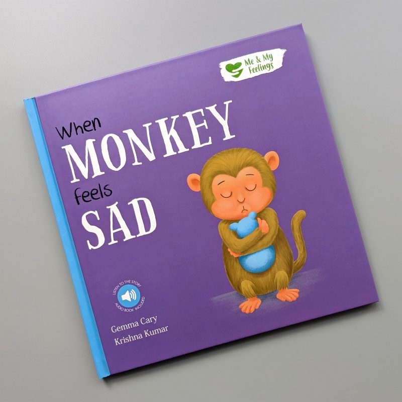 WHEN MONKEY FEELS SAD-audio book included