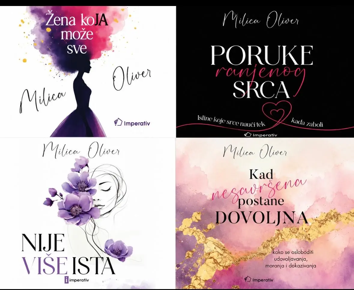 Komplet četiri knjige od Milice Oliver