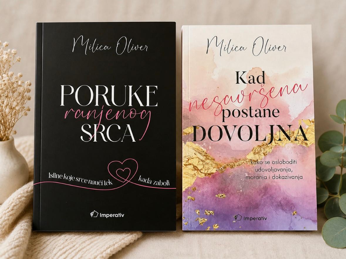 dvije knjige autorice Milice Oliver