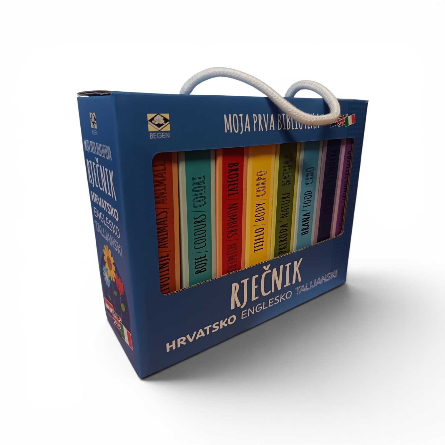 Moja prva biblioteka-RJEČNIK hrvatsko-englesko-talijanski