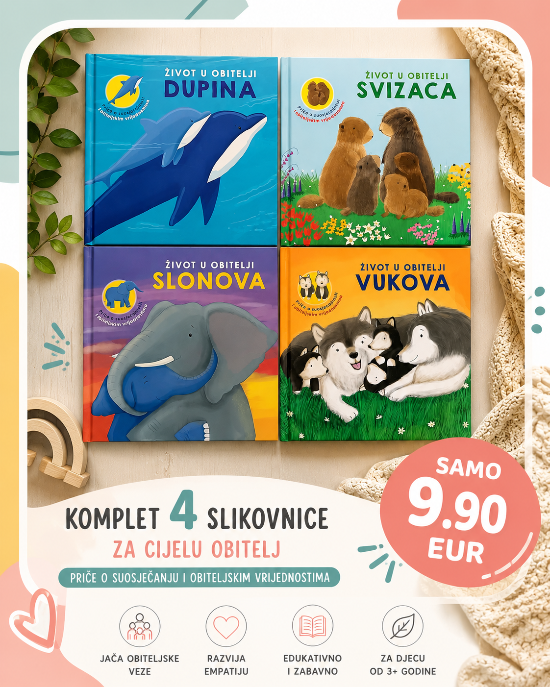 Komplet Život u obitelji-4 slikovnice